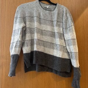 Splendid Heathered Gray and Charcoal Sweater